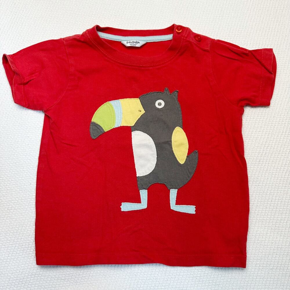 Mini Boden Toucan Appliqué Tee